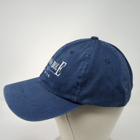 Jackson Hole Wyoming Slideback Baseball Cap Blue One Size The Shirt Company - Picture 3 of 9